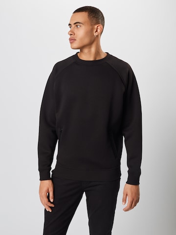 Urban Classics Sweatshirt in Black: front