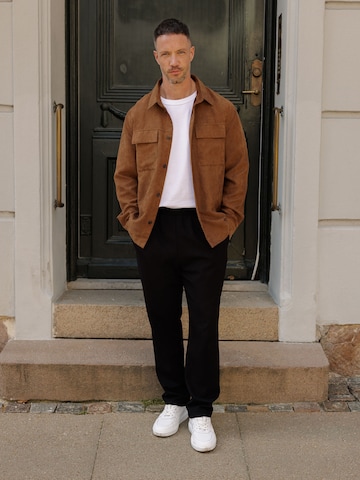 Brown Jacket Look