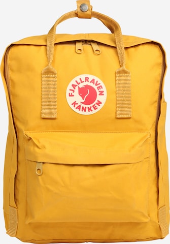 Fjällräven Backpack 'Kånken' in Yellow: front