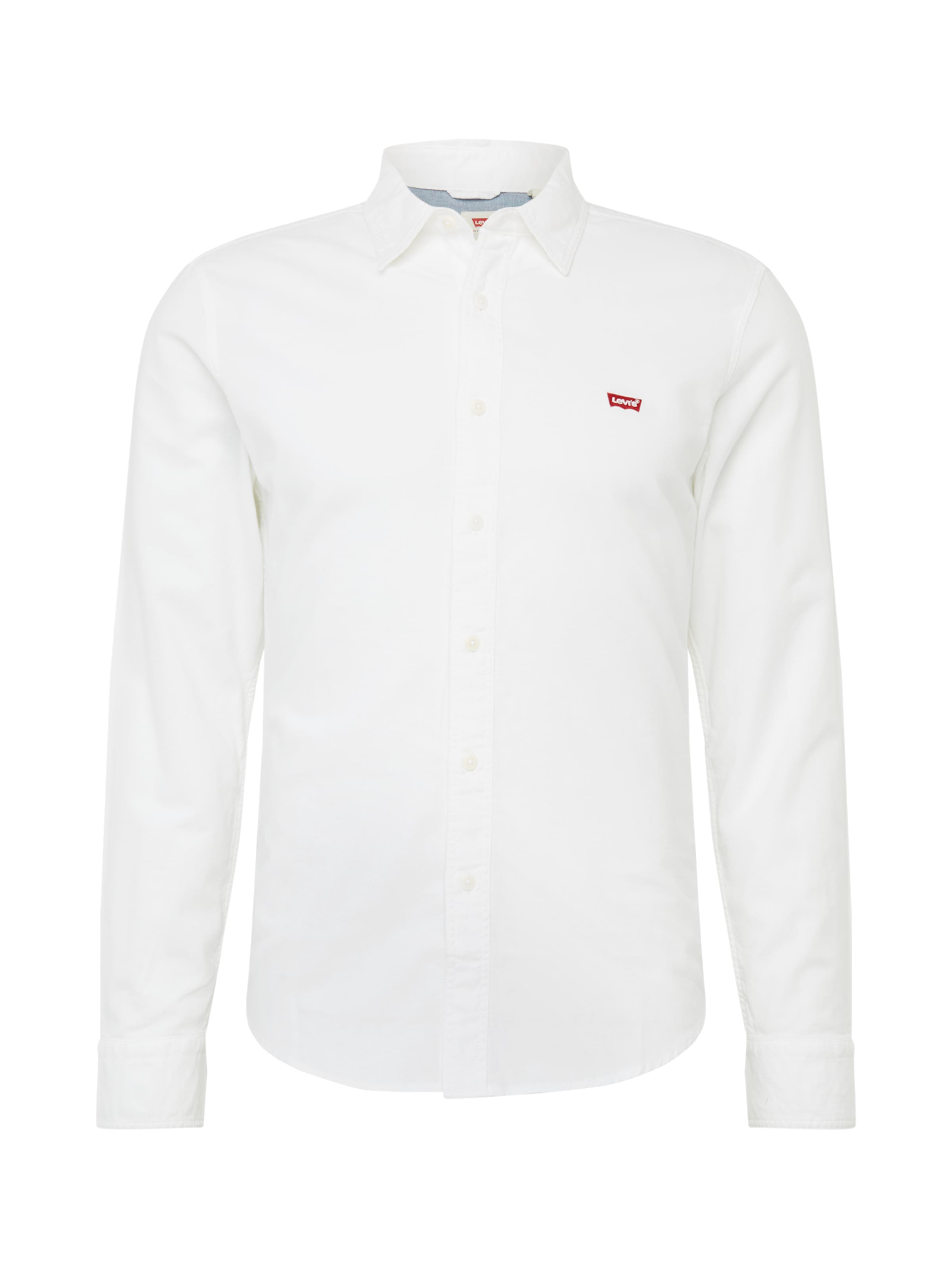 balta LEVI'S ® Marškiniai 'Battery Housemark Slim Fit Shirt': priekis