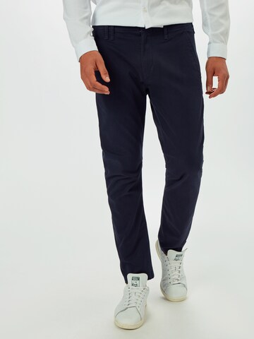 G-STAR Slimfit Chino kalhoty 'Vetar slim' – modrá: přední strana