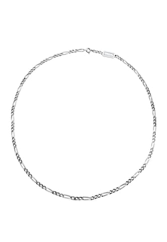 KUZZOI Halskette Basic Kette, Figaro in Silber