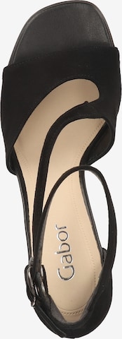 GABOR Strap Sandals in Black