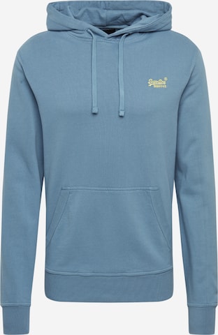 Superdry Regular fit Sweatshirt in Blauw: voorkant