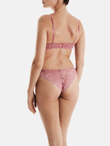 PALMERS Push-up Melltartó 'Romantic Lace' - rózsaszín: hátul