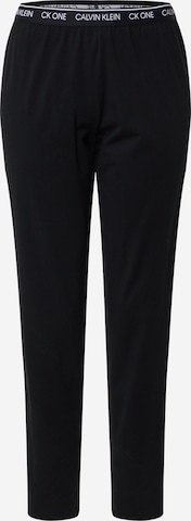 Regular Pantaloni de pijama de la Calvin Klein Underwear pe negru: față