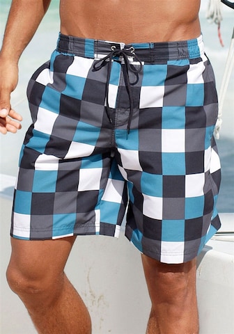 BUFFALO Board Shorts in Blue: front