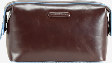 Piquadro Toiletry Bag in Brown: front