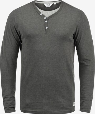 !Solid Layershirt 'Doriano' in Grau: predná strana