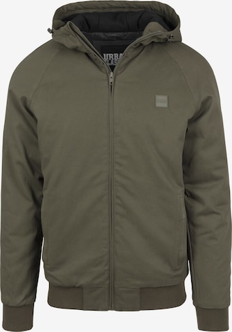 Veste mi-saison Urban Classics en vert : devant