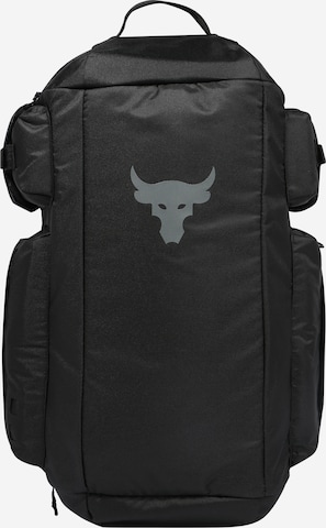 Rucsac sport 'Project Rock' de la UNDER ARMOUR pe negru: față