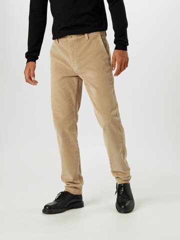 LEVI'S ® Tapered Chinobyxa i beige: framsida