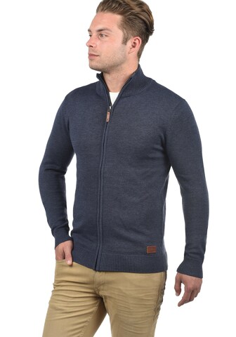 BLEND Knit Cardigan 'Norman' in Blue: front