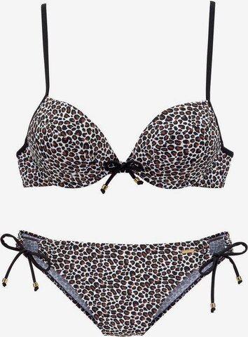 BRUNO BANANI Push-up Bikini - barna: elől