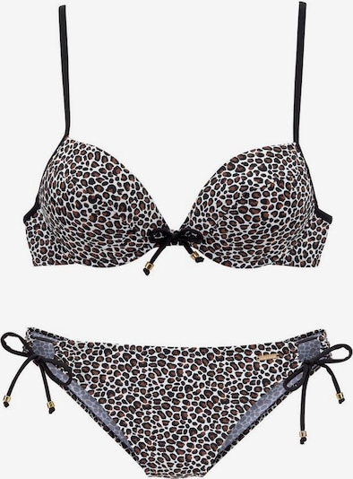 BRUNO BANANI Bikini en marron / noir, Vue avec produit