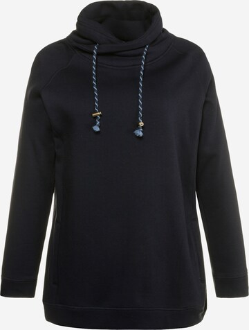 Ulla Popken Sweatshirt in Blauw: voorkant