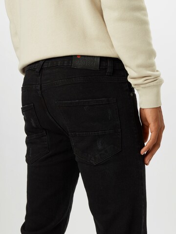 Coupe slim Jean 'MR. RED' Denim Project en noir