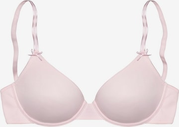 LASCANA T-Shirt Push-up-BH in Pink: predná strana