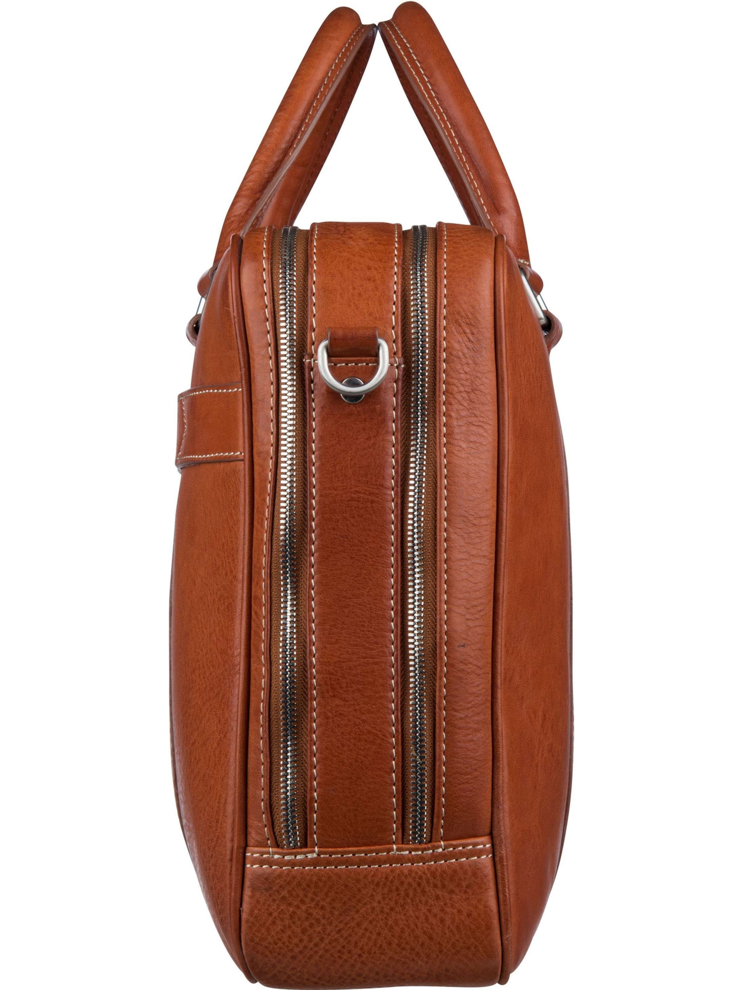 LEONHARD HEYDEN Laptoptas 'Bergamo' in Bruin