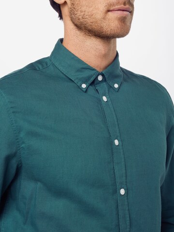 Casual Friday Regular fit Button Up Shirt 'Anton' in Green