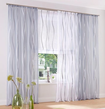 MY HOME Curtains & Drapes 'Dimona' in Grey