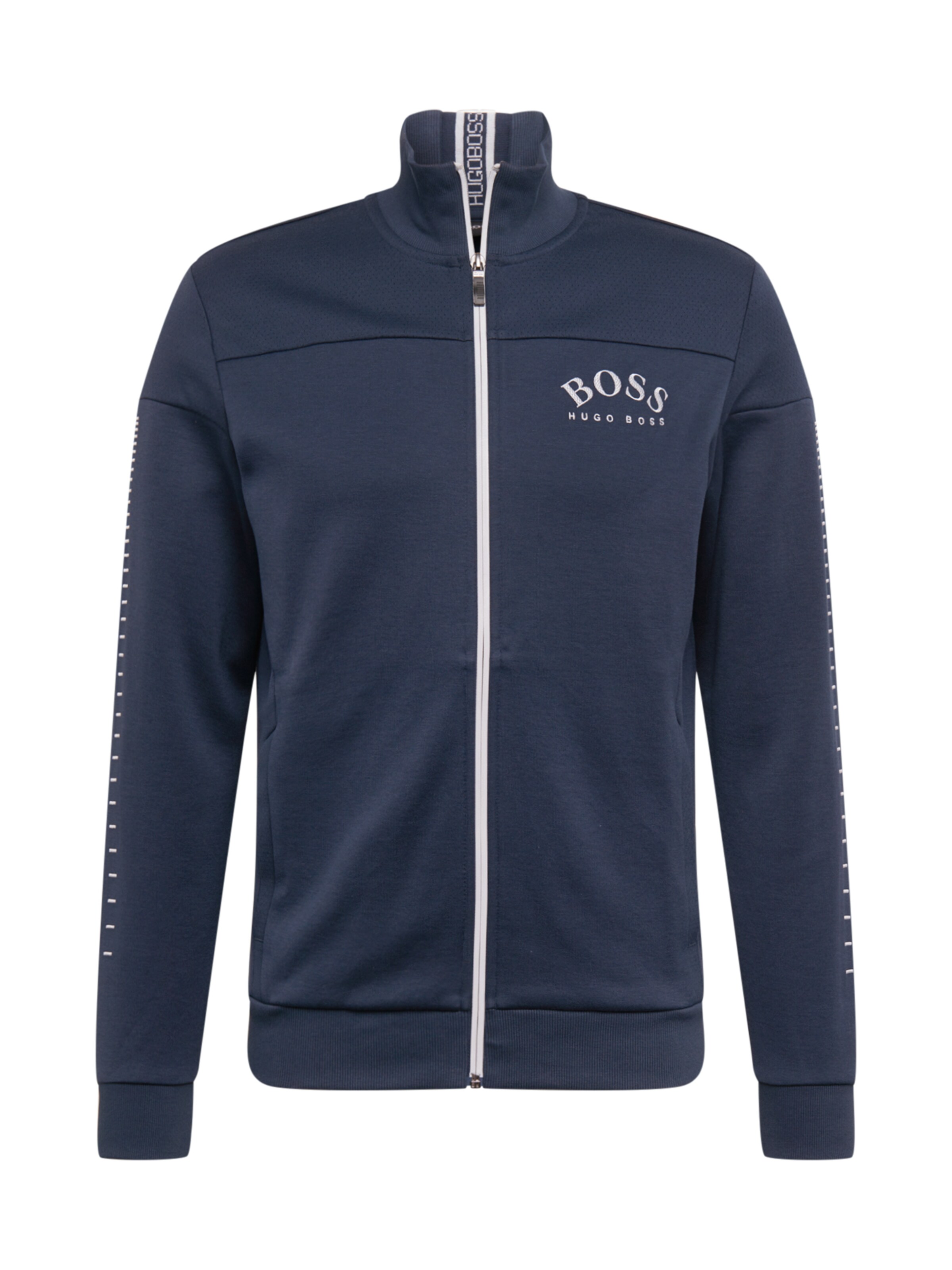 BOSS - Sweatvest 'Skaz Win' in de kleur Navy