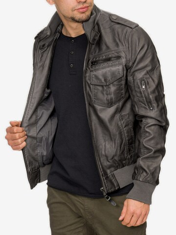 INDICODE JEANS Between-Season Jacket 'Inco' in Grey