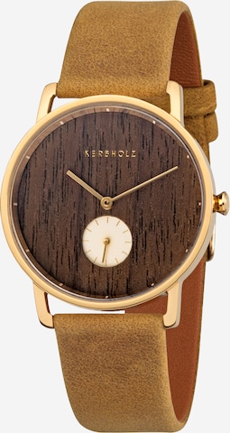 Kerbholz Analog Watch in Brown: front