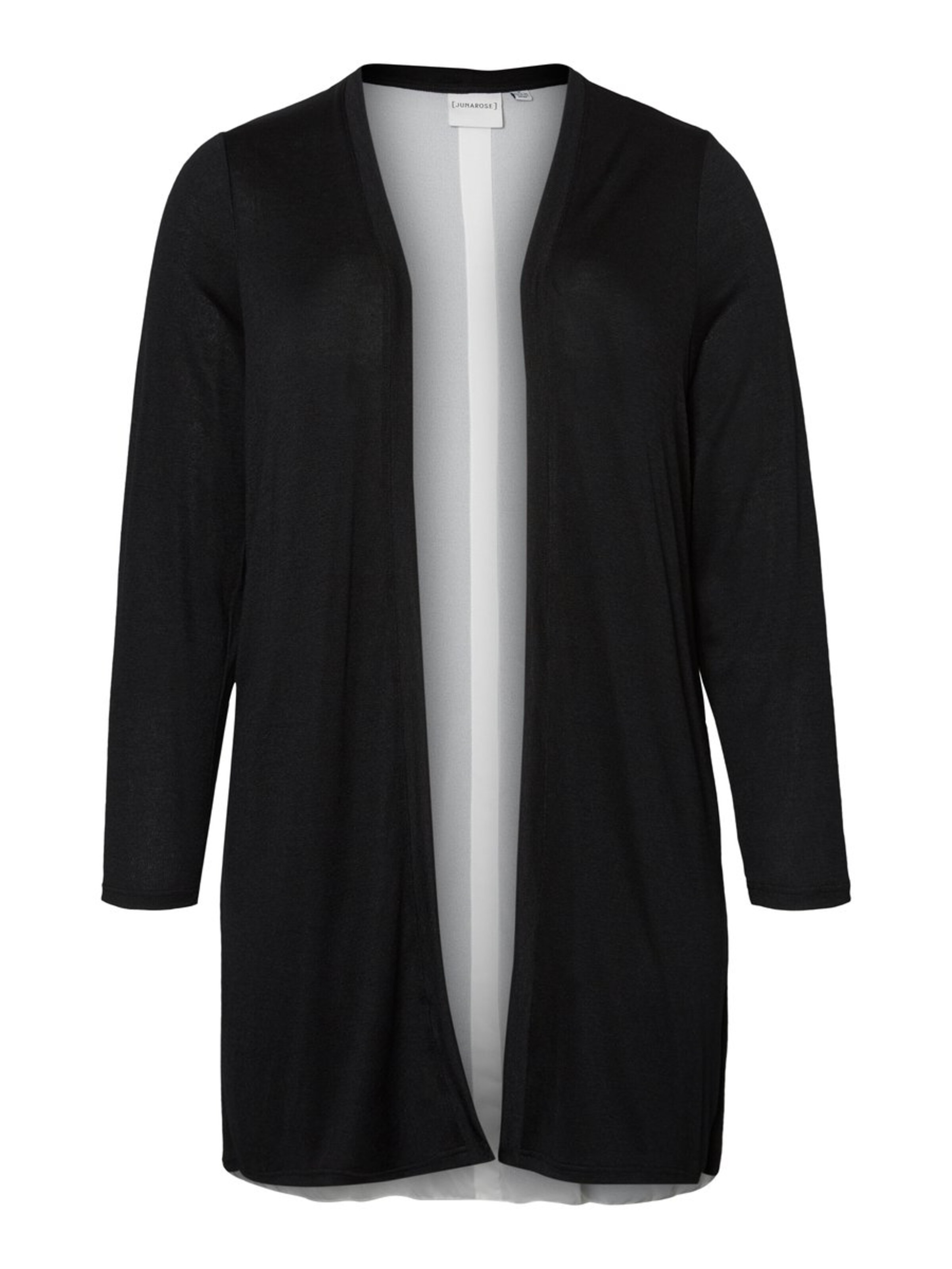 Junarose - Gebreid vest in de kleur Zwart