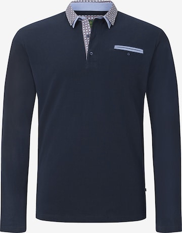 Charles Colby Poloshirt ' Earl Chad ' in Blau: predná strana