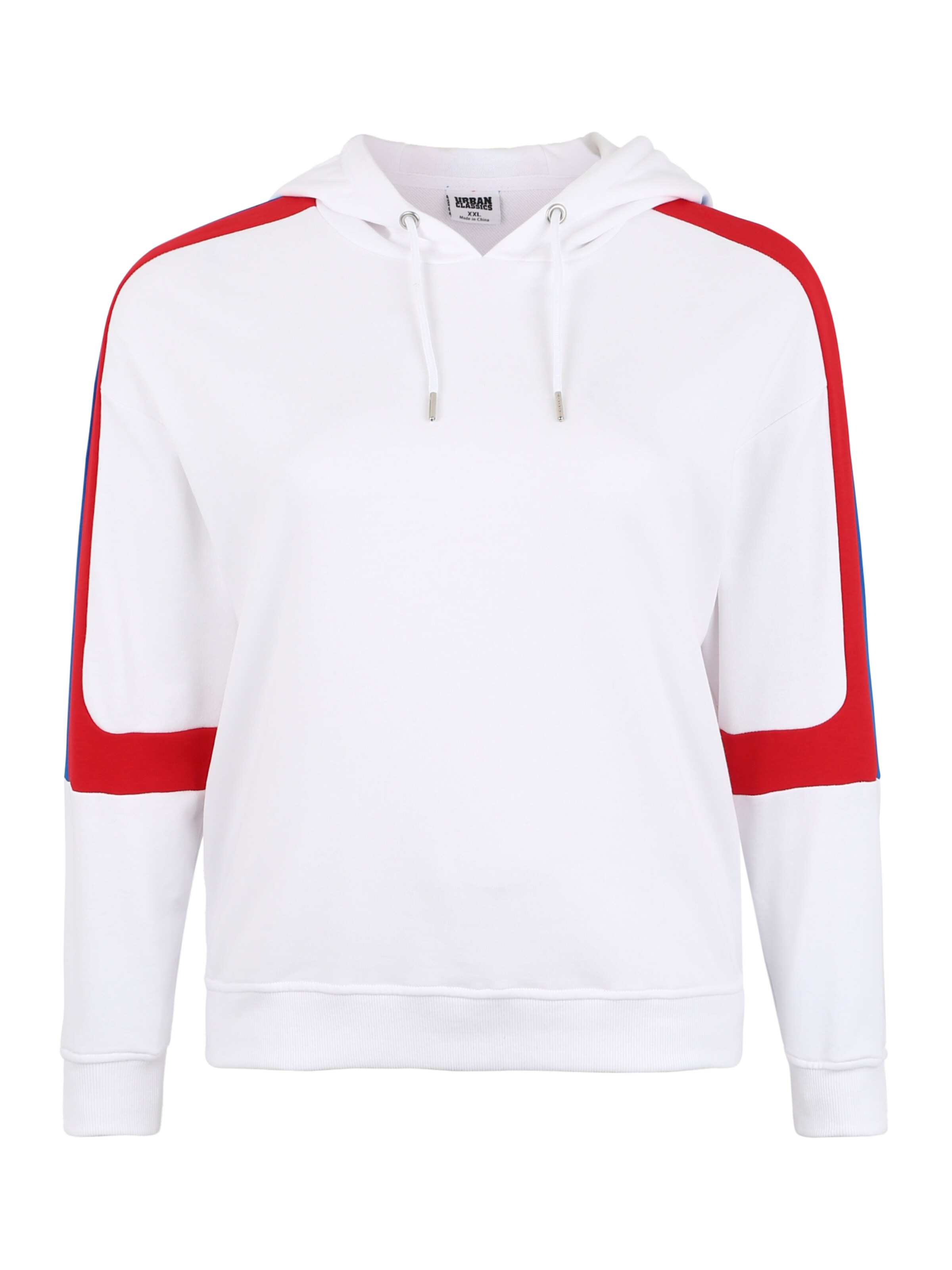 Urban Classics Curvy - Sweatshirt 'Ladies Panel Terry Hoody' in de kleur Blauw