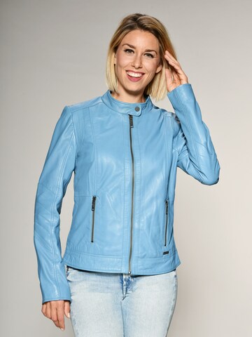 Maze Lederjacke 'Marcie' in Blau: Vorderseite