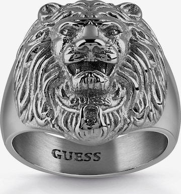 GUESS Ring 'Lion Head' in Grey: front