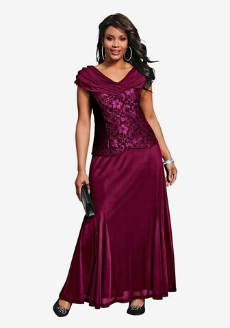 SHEEGO Evening Dress in Red: front