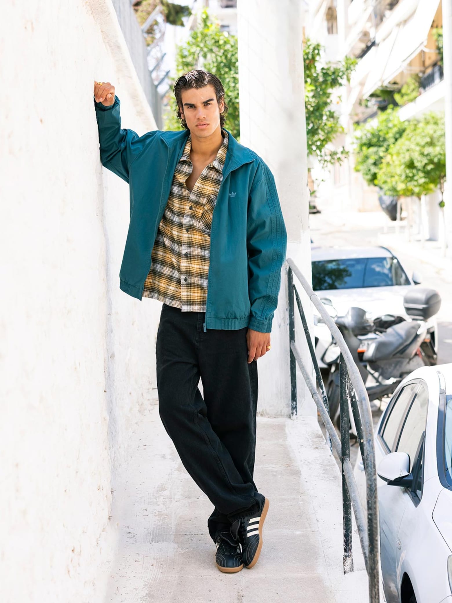 George - Yellow Plaid Shirt Look