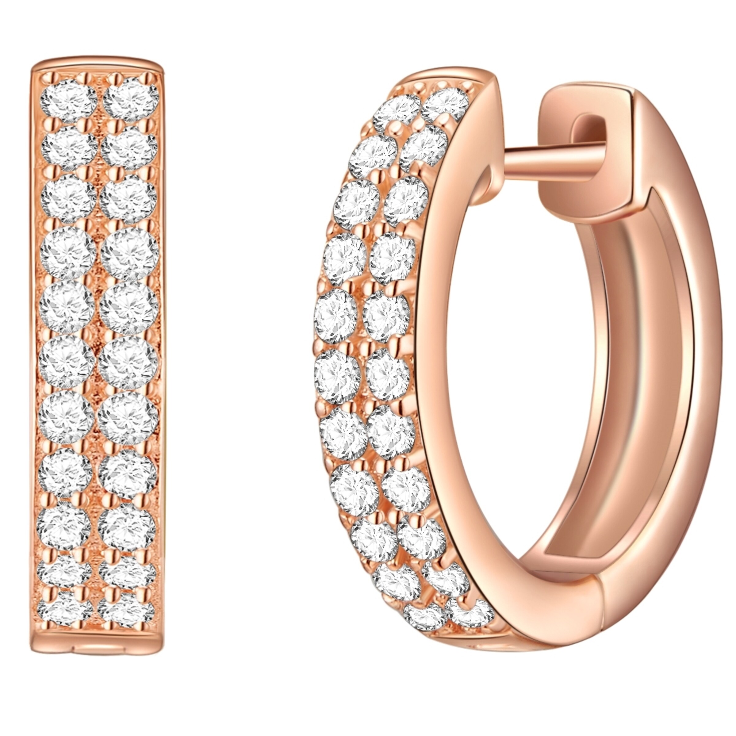 Boucles d'oreilles Rafaela Donata en or : devant