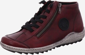 REMONTE - Botines con cordones en rojo