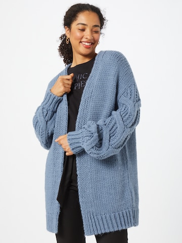 Guido Maria Kretschmer Women Knit Cardigan 'Megan' in Blue: front