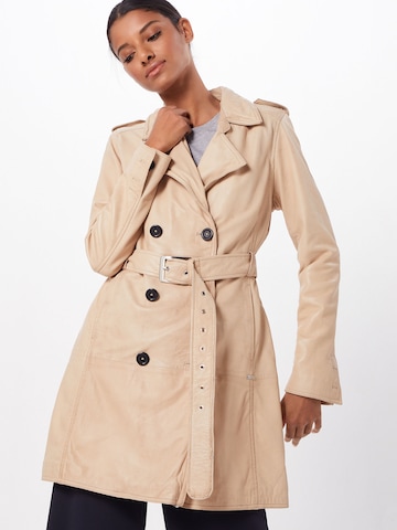 Maze Between-Seasons Coat 'Culima' in Beige: front