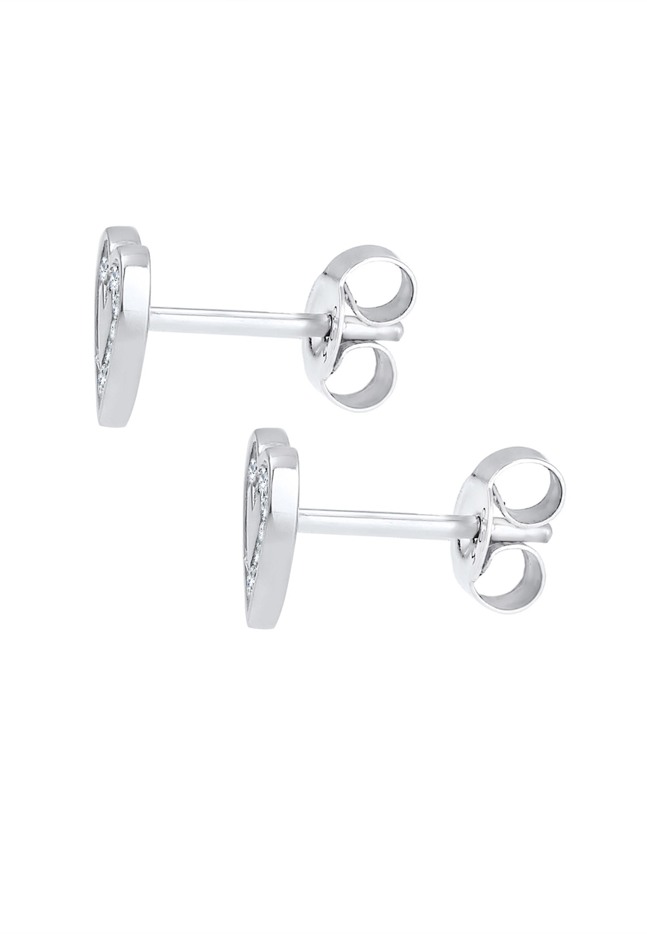 ELLI Ohrringe Herz in Silber