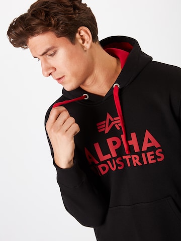 ALPHA INDUSTRIES Sweatshirt i sort