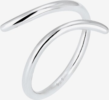 ELLI Ring 'Geo' in Zilver: voorkant