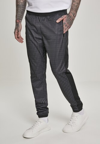 Effilé Pantalon 'Fuck you' Mister Tee en noir : devant