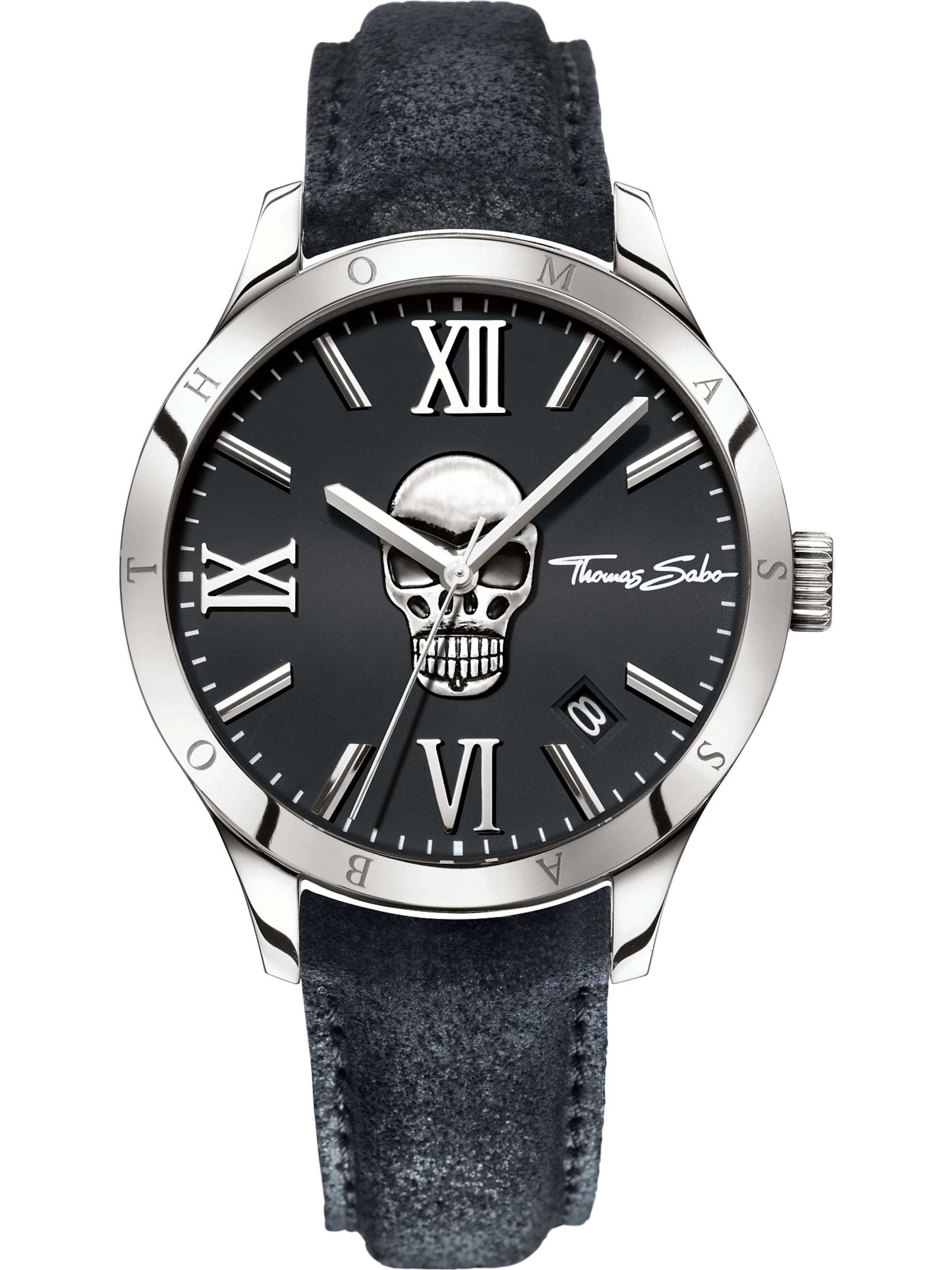 Thomas Sabo Analoguhr in Schwarz: Vorderseite