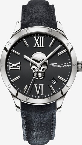 Thomas Sabo Analog Watch in Black: front