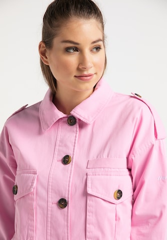 Veste mi-saison MYMO en rose : devant