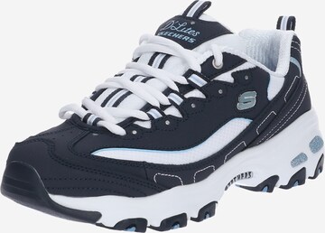 Sneaker bassa 'Biggest Fan' di SKECHERS in blu: frontale