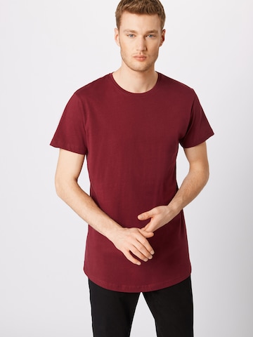 Urban Classics Shirt in Rood: voorkant