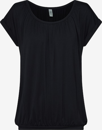 Soyaconcept - Camiseta 'MARICA' en negro: frente