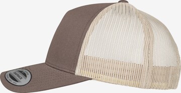 Cappello da baseball '5-Panel Retro' di Flexfit in marrone